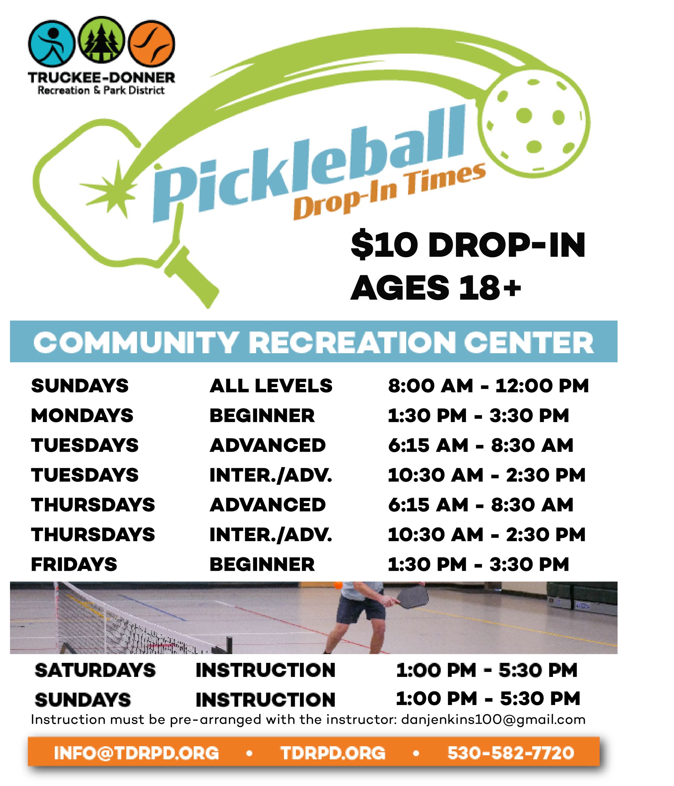 Pickleball Drop-In Flyer