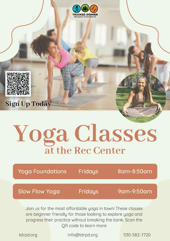 Adult Yoga Friday Mornings Flyer